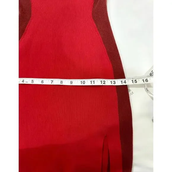 Solid & Striped The Marissa Red Colorblock Bodycon Mini Short Dress- Size Small - Picture 7 of 9
